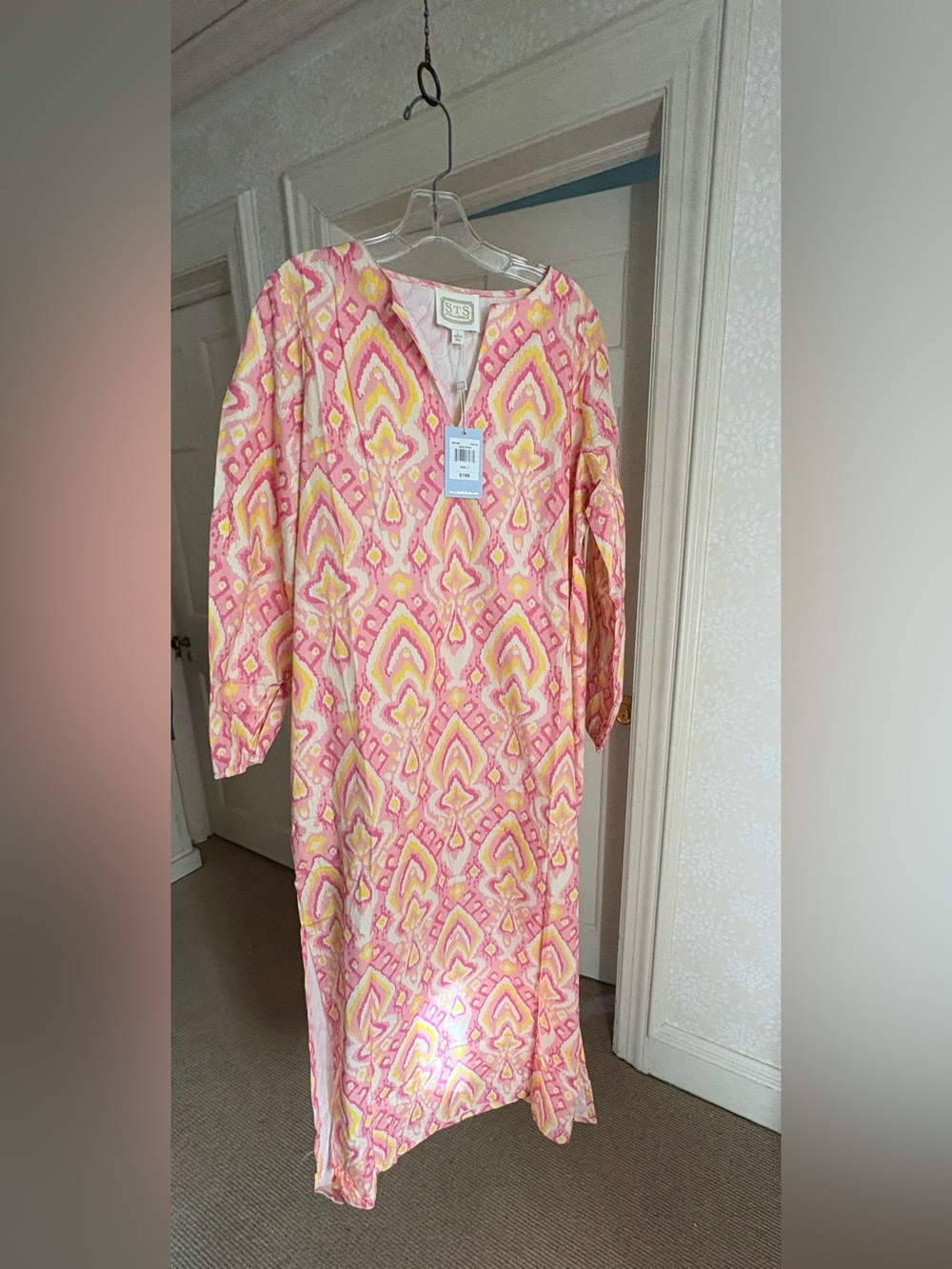 Sail to Sable long sleeve maxi caftan Dress  large